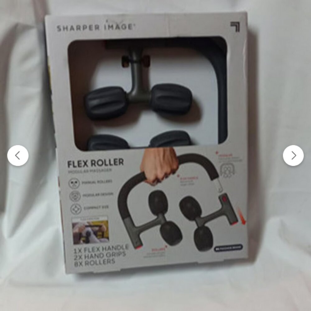 Sharper Image Flex Roller Modular Massager  Deep Tissue Massage Fascia New